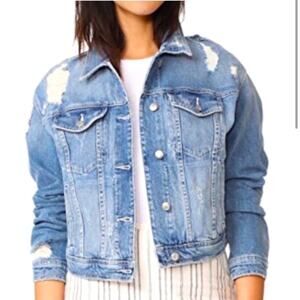 TAYLOR HILL BY JOE’S JEANS DISTRESSED DENIM JACKED SIZE M